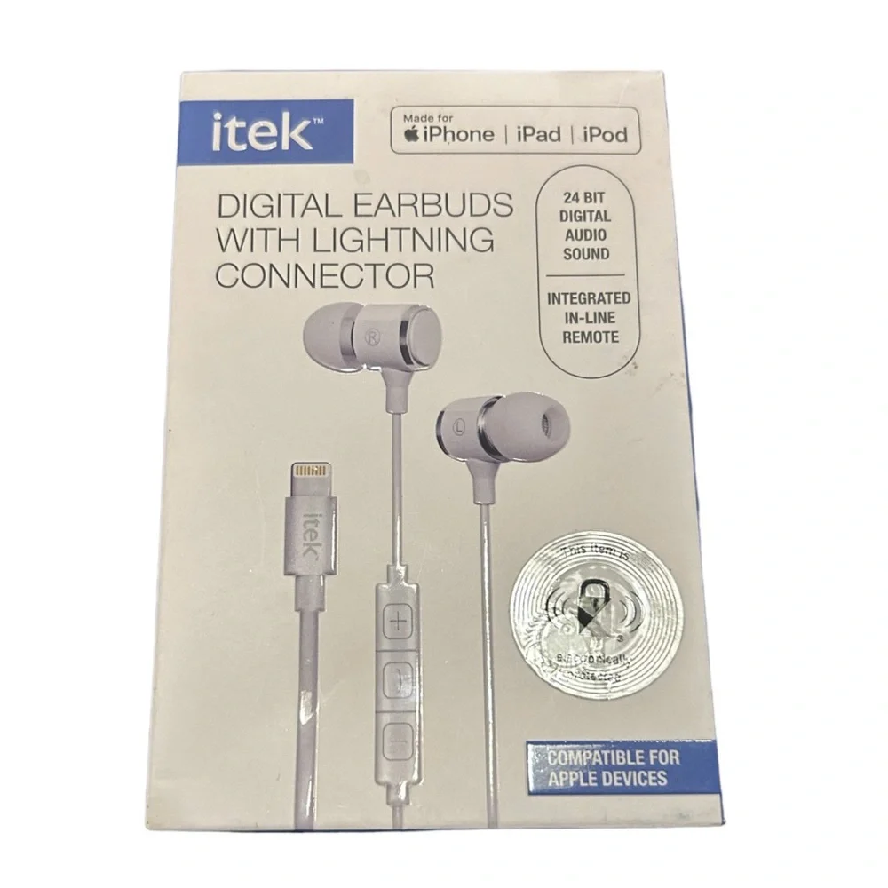 itek Digital Earbuds w/ Lightning Connector | iPhone | iPad | iPod